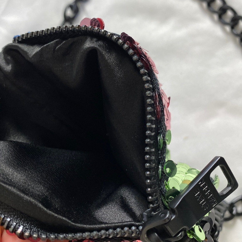 Steve Madden Sequin & Chain Belt Bag Med/Lrg New - Picture 5 of 5